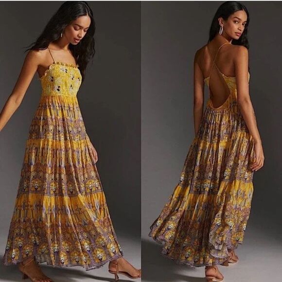 Anthropologie Bhanuni by Jyoti Printed Jacquard Maxi Dress - Picture 2 of 7